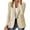 Beige, variant on Siilsaa Womens Jacket Dressy Casual Casual Work Solid Color Knit Blazer Hot Pink,M
