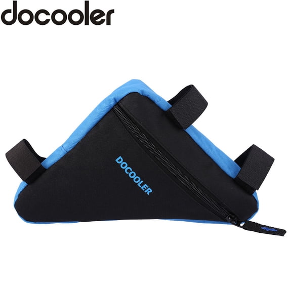 Docooler Bicycle Storage Bag, Bike Frame Front Tube Handlebar Saddle Triangle Basket Pouch Pack Travel Bag on Back for Road Mountain Cycling