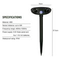 thumbnail image 2 of Solar Powered Ultrasonic Animal Repeller Universal Outdoor Solar Powered Motion Sensor Infrared Repellent, 2 of 5