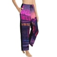 thumbnail image 2 of Daiia Western Style Dinosaur Women's Sleep Pant with Pockets and Drawstring,Pajama Pants-Medium, 2 of 9