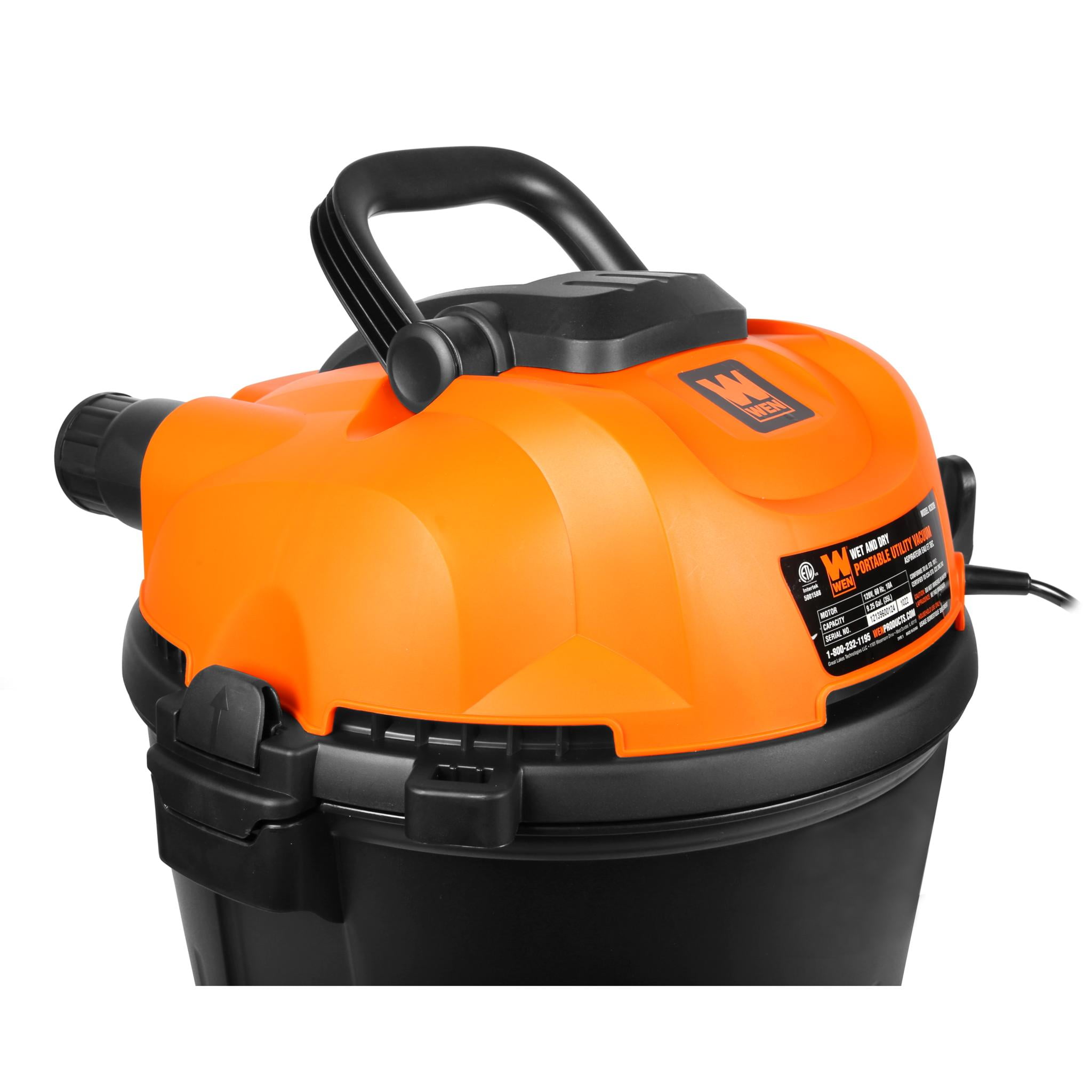 WEN 10-Amp 9.25-Gallon 6.5 Peak HP Wet/Dry Shop Vacuum and Blower with 0.3-Micron HEPA Filter, Hose, and Accessories