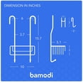 thumbnail image 4 of Bamodi Shower Caddy Hanging - 2-Tier Over Door Chrome-Plated - No Drilling Required - Fits, 4 of 8