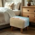 thumbnail image 3 of Xoenoiee Beach Starfish Print Stretch Ottoman Cover Ottoman Slipcover Sofa Cover Footstool Protector Storage Ottoman Covers Furniture Protector Soft Rectangle Slipcover with Elastic Bottom, S, 3 of 7