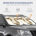 thumbnail image 2 of Lsque Cow 2 PCS Windshield Sun Shade | CarFoldable Window Covers | Car Accessories Reflect UV for Universal Cars SUV Truck | Large, 2 of 7