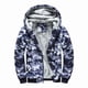 thumbnail image 1 of Chaqueta con capucha ligera y camuflaje de forro polar con cremallera para hombre y mujer., 1 of 5