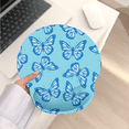 thumbnail image 6 of Blue Butterfly Pattern Mouse Pad Wrist Support, Ergonomic Mouse Pad with Wrist Rest, Smooth Surface and Non - Slip PU Base for Pain Relief, Laptop, Office & Home, 6 of 9