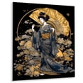 thumbnail image 2 of Designart "Graceful Japanese Lady VI" Japon Woman Metal Art Print, 2 of 5