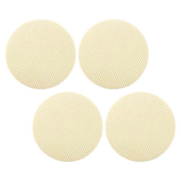 IDEANATEGRATE 4Ud Fundas Elásticas Beige Para Sillas Redondas Protector Lavable Para Comedor Y Barra