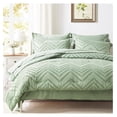 thumbnail image 2 of TiaGOC Queen Comforter Set, Sage Green Tufted Bed in a Bag 7 Pieces with comforters and Sheets, All Season Bedding Sets with 1 Comforter, 2 PillowShams, 2 Pillowcases, 1 Flat Sheet, 1 Fitted Sheet, 2 of 7