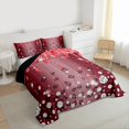thumbnail image 3 of Homewish Leopard Print 3 Pieces Queen Comforter Set for Female Men Adults,Bling Glitter Ultra Soft Bedding Sets,Sparkling Crystal Bedding Comforter Set Breathable,Breathable Home Decor,Reversible, 3 of 8