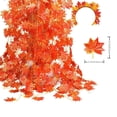 thumbnail image 3 of WHAMVOX 1pc Artificial Maple Leaf Garden Wedding Party Decoration Photo Props (Red), 3 of 8