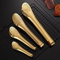 thumbnail image 5 of Ckraxd Stainless Steel Food Clip with Ergonomic Handle, Heat-Resistant Multi-Function BBQ Tongs for Grilling Meat, Vegetables, Seafood, Easy to Clean, 7.2in, 5 of 5