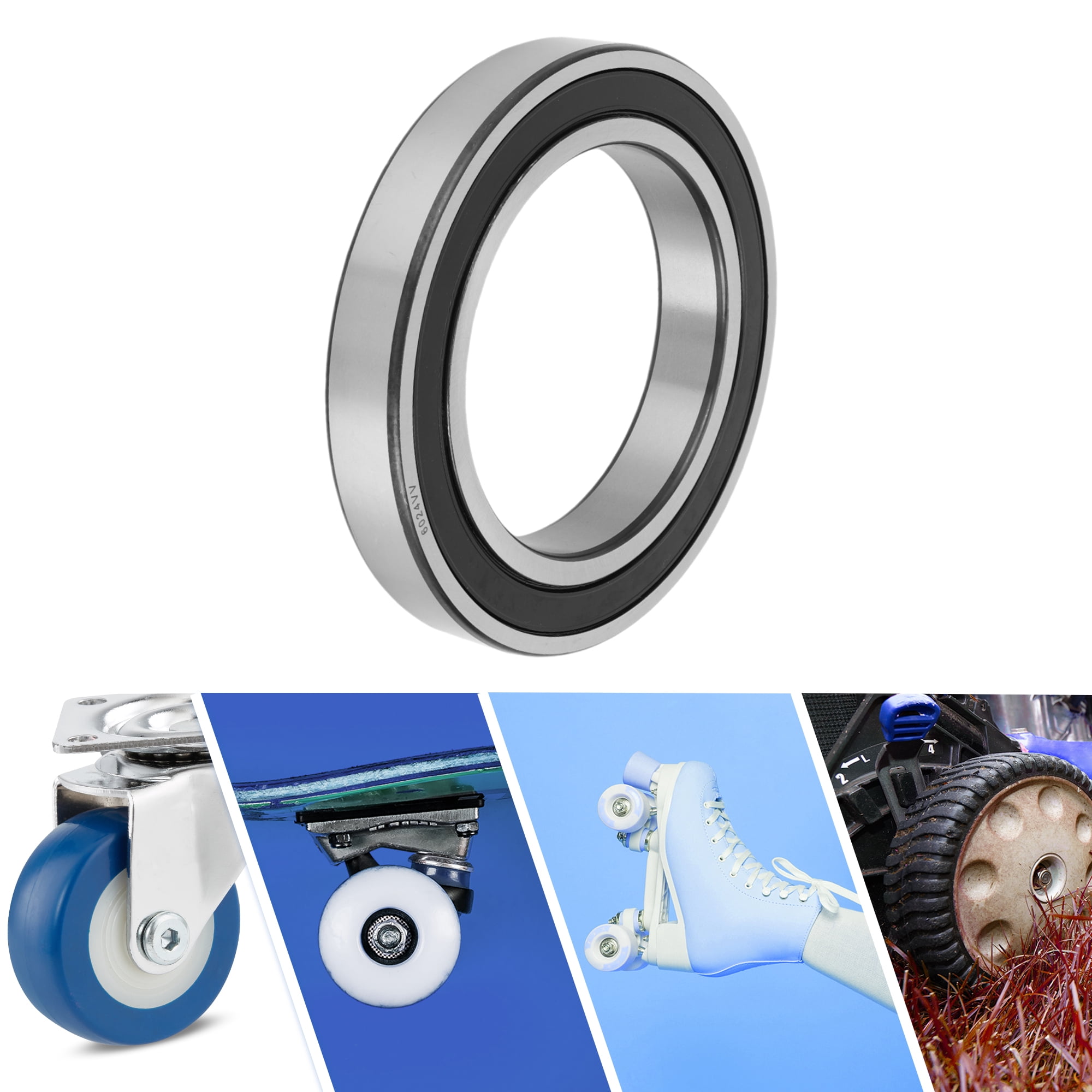 Unique Bargains 6024VV Deep Groove Ball Bearings 120x180x28mm 1 Pc Lubricated Bearings Scooter Skateboard Wheel
