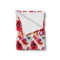 thumbnail image 2 of Poppy Flower Soft Flannel Fleece Throw Blanket, Colorful Combined Mixed Poppy Petals Pattern Spring Garden Theme Paint Effect, Cozy Plush for Indoor and Outdoor Use, 70" x 90", Blue Red, by Ambesonne, 2 of 6