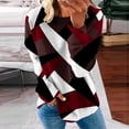 thumbnail image 1 of Puntoco Mujer Cuello Redondo Moda Casual Manga Larga Estampado Sudadera tops Blusa Puntoco Puntoco-7305, 1 of 5