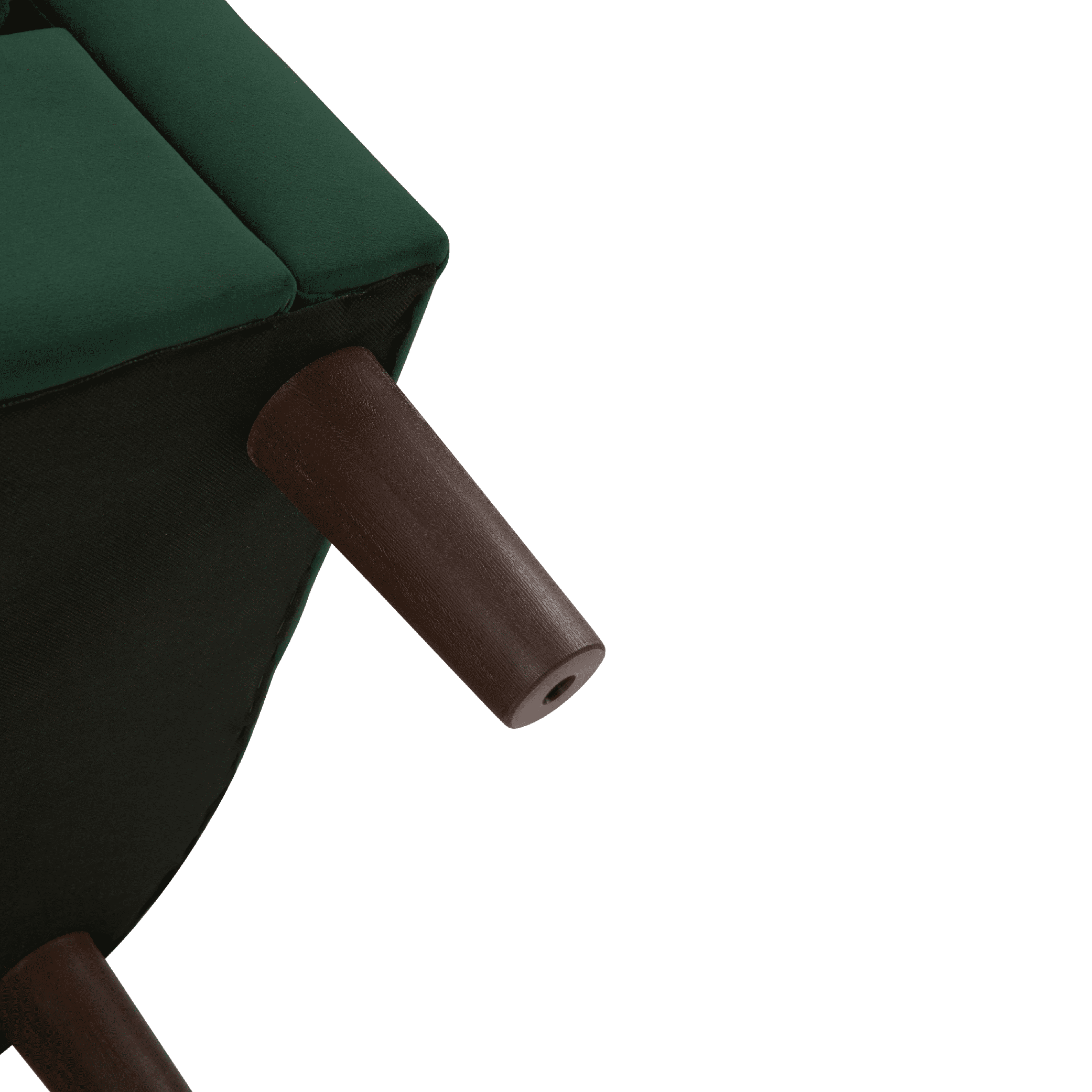 FunniHomi Velvet Accent Chair with Ottoman, Modern Barrel Chair Armchair with Footrest for Living Room, Bedroom and Reading Room, Green