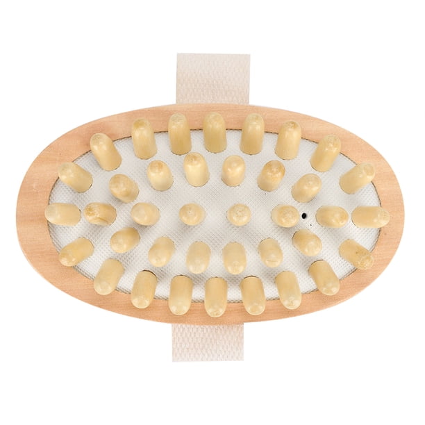 Cepillo De Masaje Para Aliviar La Fatiga, Cepillo Masajeador De Madera Natural, Cepillo Corporal, Masaje Del Cuero Cabelludo Para Ducha Corporal