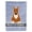 Red, variant on Bull Terrier Red Welcome Garden Flag