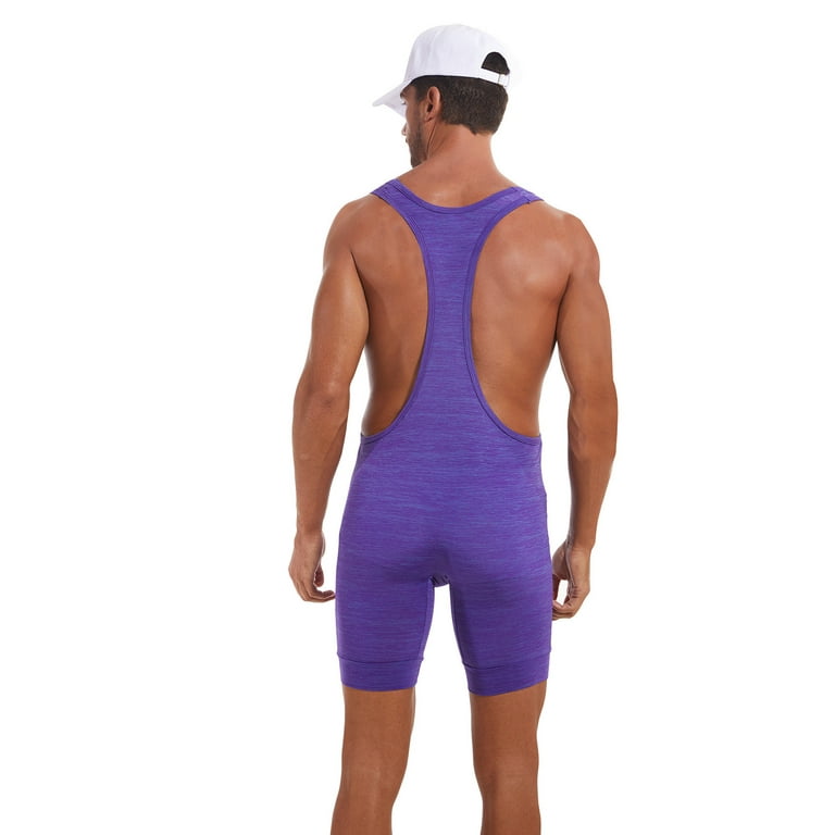 SOOMLON Men's Wrestling Singlets Athletic Supporters Slim Fit Sport  Bodysuit Sleeveless Active Leotard Jumpsuits Body Shaping Underwear High  Waist