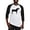 Black/White, variant on - Draft Horse Baseball Tee - Cotton Baseball Jersey, 3/4 Raglan Sleeve Shirt