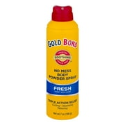 Gold Bond No Mess Body Powder Spray, Fresh Scent, 7oz
