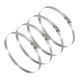 thumbnail image 1 of Uxcell 4 Pcs Abrazaderas de Manguera, 5.55-6.5 Pulgadas Abrazadera de Manguera Ajustable de Acero Inoxidable 304 para Fontanería Automotriz, Abrazaderas de Tubería de Línea de Combustible, Plateado, 1 of 7