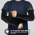 thumbnail image 3 of 3 pares de guantes de protección solar con protectores para los dedos, mangas de seda helada, mangas de protección UV para hombres y mujeres, 3 of 5