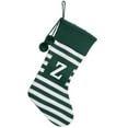thumbnail image 1 of Christmas Stockings with Initials 20 Inches Large Knit Embroidered Letter Red White Christmas Stocking Monogram Stocking for Family Holiday Xmas Tree Fireplace Decorations, 1 of 4