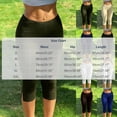 thumbnail image 3 of Karymi Wide Leg Pants Woman Solid High Waist Split Hem Capri Leggings, Stretch Slim Fit Knee Length Cropped Yoga Pants, Seamless Bodycon Athletic Trousers Biker Shorts Women, 3 of 7