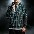 thumbnail image 4 of Spider Hero Pullover Hoodie, Distressed Graphic Printed Drawstring Kangaroo Pocket Sweatshirt for Men Halloween Cosplay, 4 of 5
