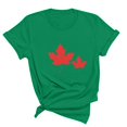 thumbnail image 3 of FAIWAD T-Shirt d'Été pour Femmes Fête du Canada Léger à Manches Courtes Col Rond T-Shirts Hauts Imprimé Graphique Blouses de Détente Basiques, 3 of 3