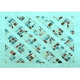 thumbnail image 1 of Ahgly Company Indoor Rectangle Solid Light Blue Modern Area Rugs, 6' x 9', 1 of 4