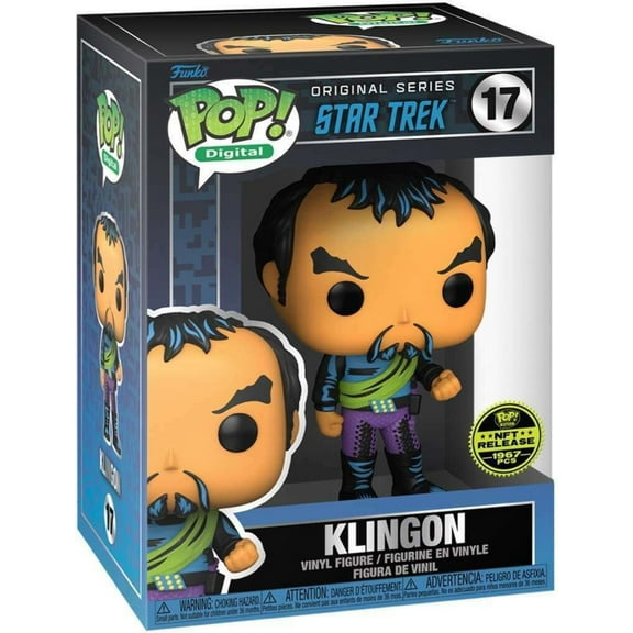 Funko POP! Digital Star Trek The Original Series Klingon #17 [Blacklight] LE 1967 Exclusive