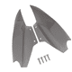 thumbnail image 1 of Deflectores de aire del carenado superior Conjunto de parabrisas de ala lateral Cubierta lateral del carenado Marrón, 1 of 9