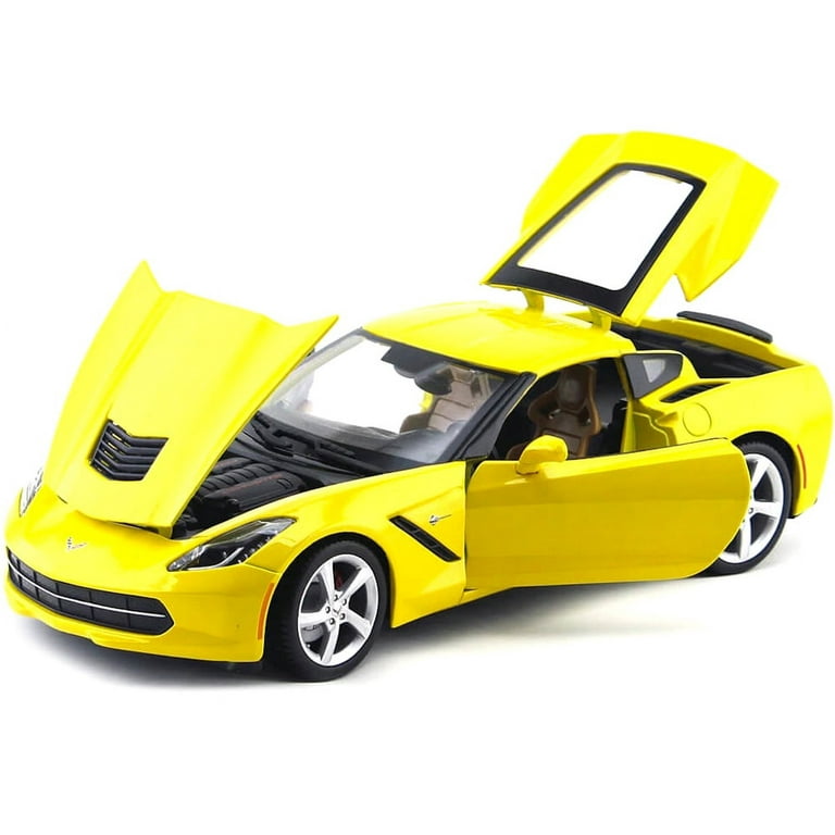 2014 Chevrolet Corvette C7 Stingray Yellow 1/18 Diecast Model Car by Maisto