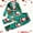 X-322kids-Green, variant on FAOWME Family Matching Christmas Pajamas Set Outfits Long Sleeve Turndown Collar Santa Claus Print Buttons Top And Pant Comfortable Soft Sleepwear For Men Dad-Green L