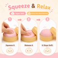 thumbnail image 3 of Pelota antiestrés Squishies Crossunx Dumpling Rosa, juguete fidget, 3 of 8