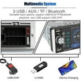 Single 1 DIN Car Stereo Apple Carplay Head Unit GPS NAV USB WIFI BT FM+MIC&12CAM
