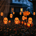 thumbnail image 6 of 6-Pack Solar Garden Lights, Waterproof Led Stakes Auto On/Off 8-Hour Glow, Spooky Yard Decor For Trick-Or-Treat, 6 of 7