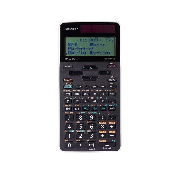 SHARP ELW535XGWH 422 Function 16-Digit Scientific Calculator, 422 Functions, 1 & 2 Variable Statistics, 12 Memory Buttons, 3 Modes