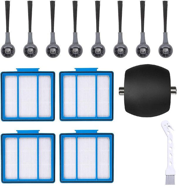 14 piezas para filtros de aspiradora Shark Iq, cepillos laterales, cepillos de rodillos Afortunado Sencillez