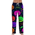 thumbnail image 2 of Satingcolo Mens Pajama Pants Funny Pajama Pants for Men with Drawstring Soft Halloween Printed Sleepwear Bottoms Novelty Sleep Lounge Pants, 2 of 7