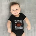 thumbnail image 2 of Otqutp Baby Boys Girls Short Sleeve Letter Rugby Print Romper Letter Print Bodysuit for Children Clothes Cute Spring Summer Outfit(Black-2,6-9 Months), 2 of 4