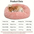 thumbnail image 3 of Dabei Long Plush Dog Bed Cushion Pet Round Bed Puppy Kennel Soft Fluffy Comfortable Pet Donut Bed Sofa, 3 of 10