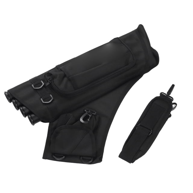 4 Tube Arrows Bag, Convenient Quick Release Buckle 20.2in Arrows Storage Bag Multi Pocket Design for Outdoor Black,Camouflage