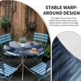 thumbnail image 2 of Navy Blue Ombre Feather Round Tablecloth for 45-54 Inch Tables, Fitted Table Cover with Elastic Edge, Modern Art Leaves Waterproof Outdoor Table Cloth Protector for Patio Garden Dinner Picnic, 2 of 9