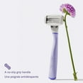 thumbnail image 2 of Flamingo 5-Blade Women's Razor - 1 Razor Handle + 2 Razor Blade Refills - Lilac, 2 of 6