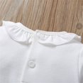thumbnail image 5 of Newborn Baby Girl Clothes 3D Flower Romper Jumpsuit Long Sleeve Ruffled Footie Bodysuit Hat Outfit Set 2PCS, 5 of 5