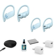 Beats by Dr. Dre Powerbeats Pro In-Ear Wireless Headphones (Glacier Blue)(2 Pack) MXY82LL/A with 2x USB Wall Adapter Cubes + More