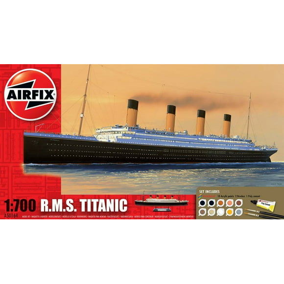 1/700 RMS Titanic Ocean Liner Gift Set w/paint & glue